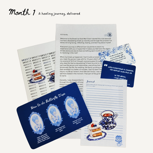 Breakup snail mail club month 1 content