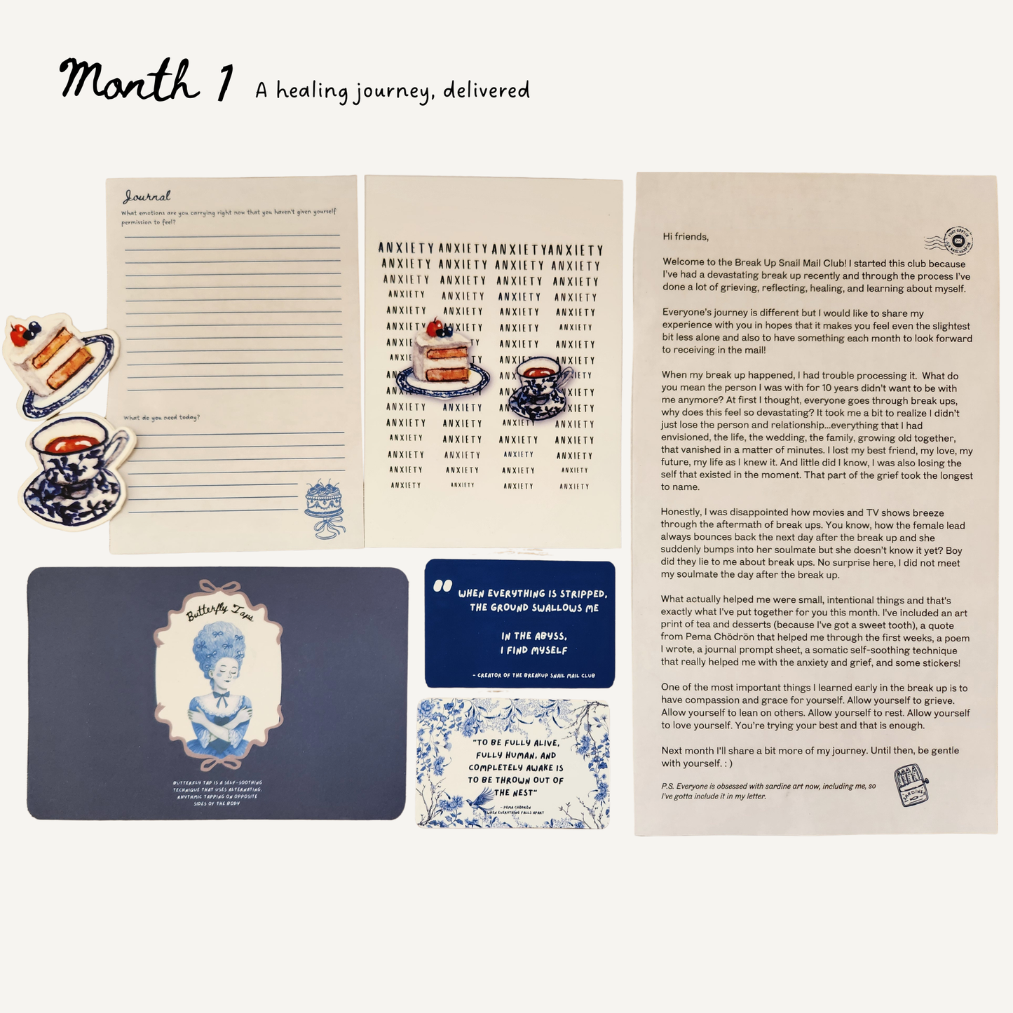 Breakup Snail Mail Club - Monthly Mail